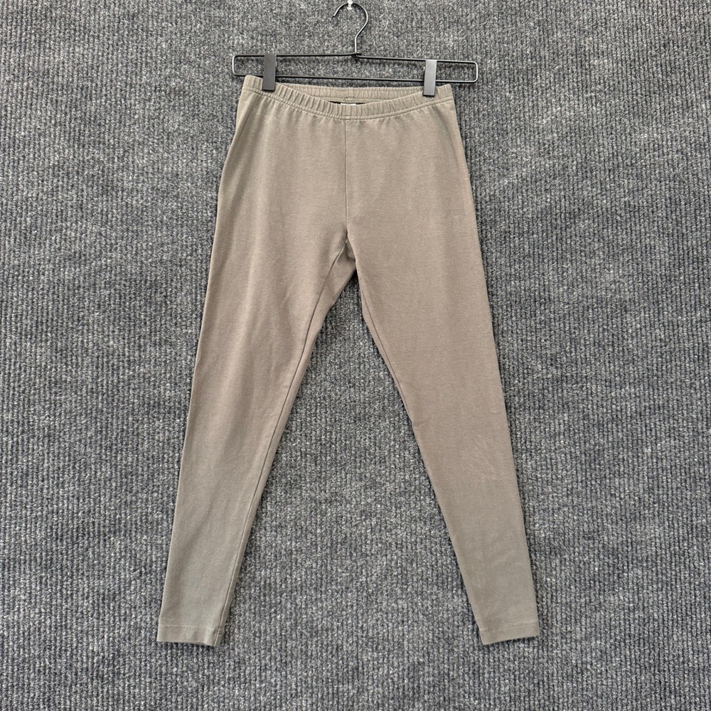 J Jill Pima Cotton Ankle Leggings Womens XS Extra Small Petite Taupe Stretch
